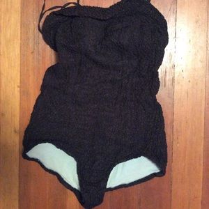 Vintage Textured Swimsuit